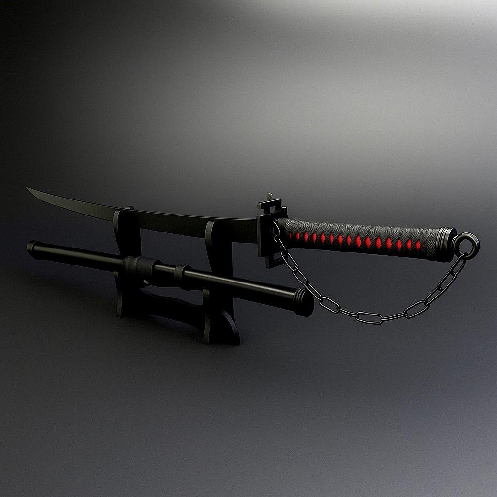 BLEACH ICHIGO BANKAI SWORD Replica Handmade Tensa zangetsu Anime Katana Sword