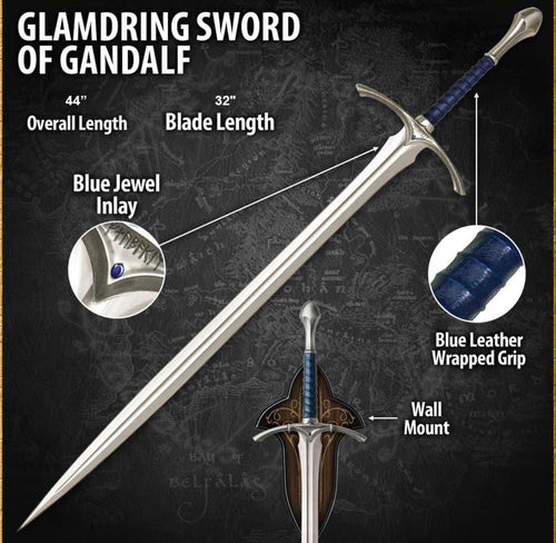 Blue Glamdring Sword Of Gandalf Replica Sword