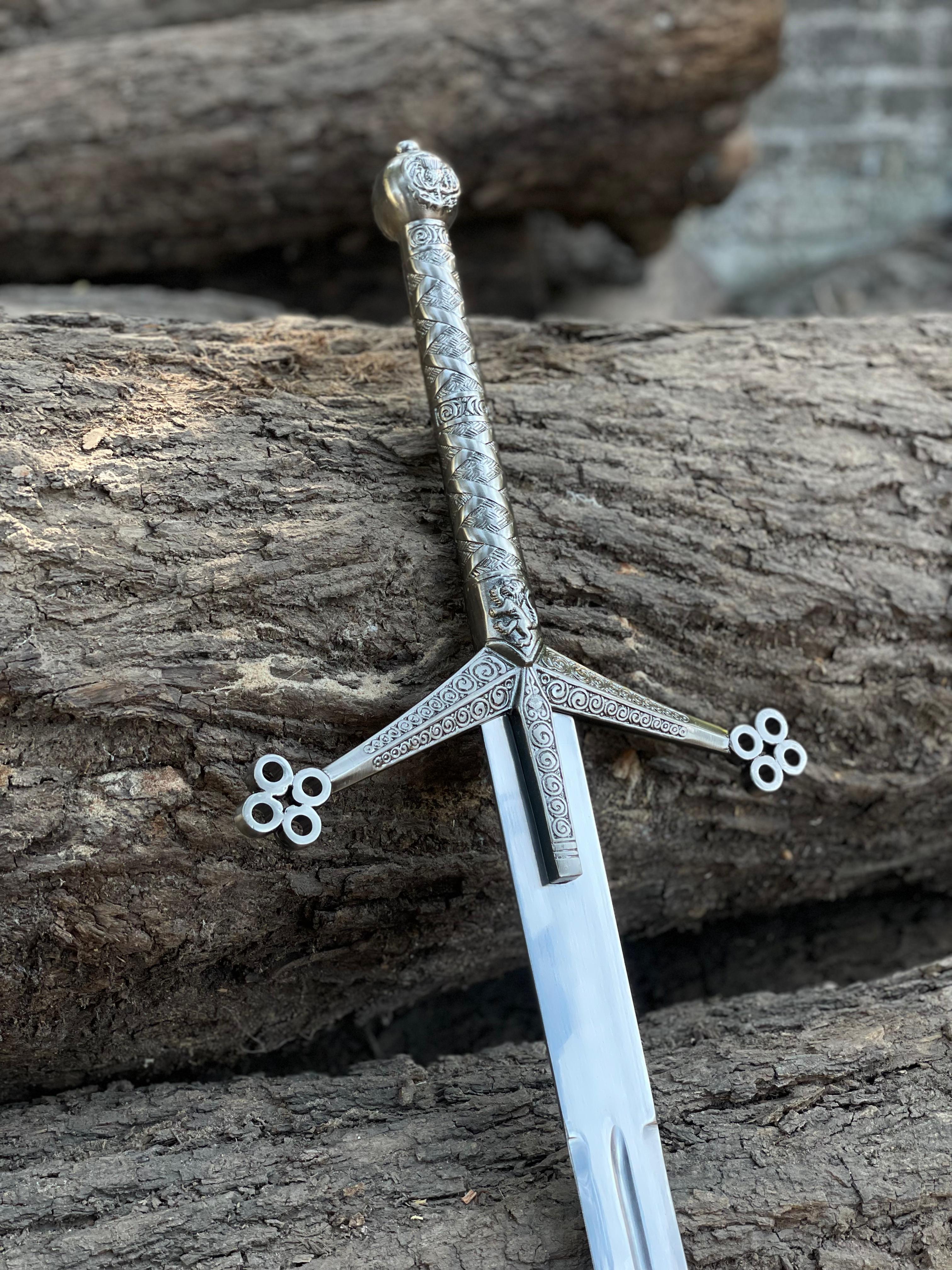 Scottish Claymore Sword – 42" Hand-Forged Highland Greatsword | Historical Two-Handed Scottish Sword Replica | Premium Collectible by Raptor Blades