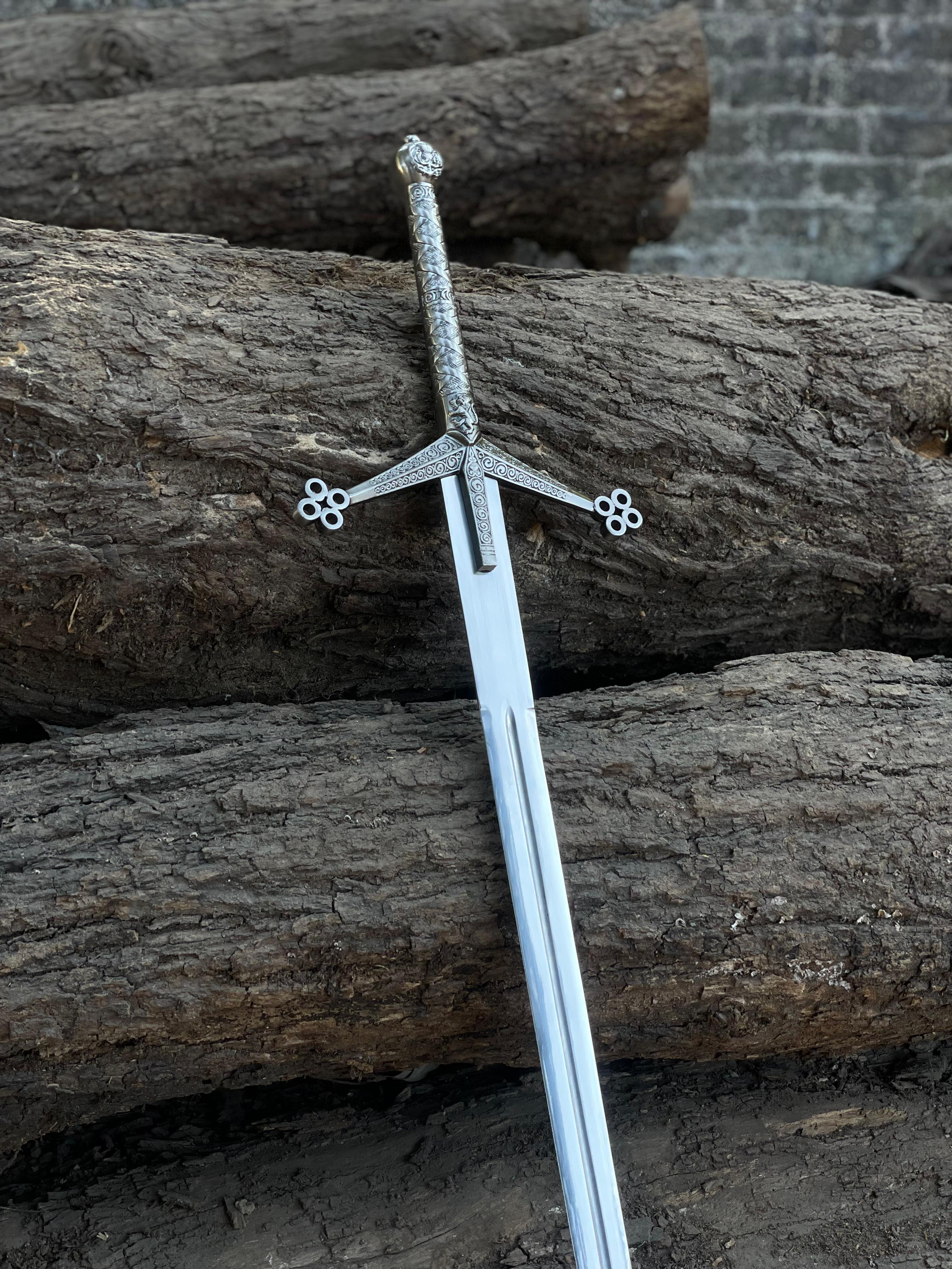 Scottish Claymore Sword – 42" Hand-Forged Highland Greatsword | Historical Two-Handed Scottish Sword Replica | Premium Collectible by Raptor Blades