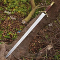 Handmade Boromir Sword replica Medievel battle Gold Edition