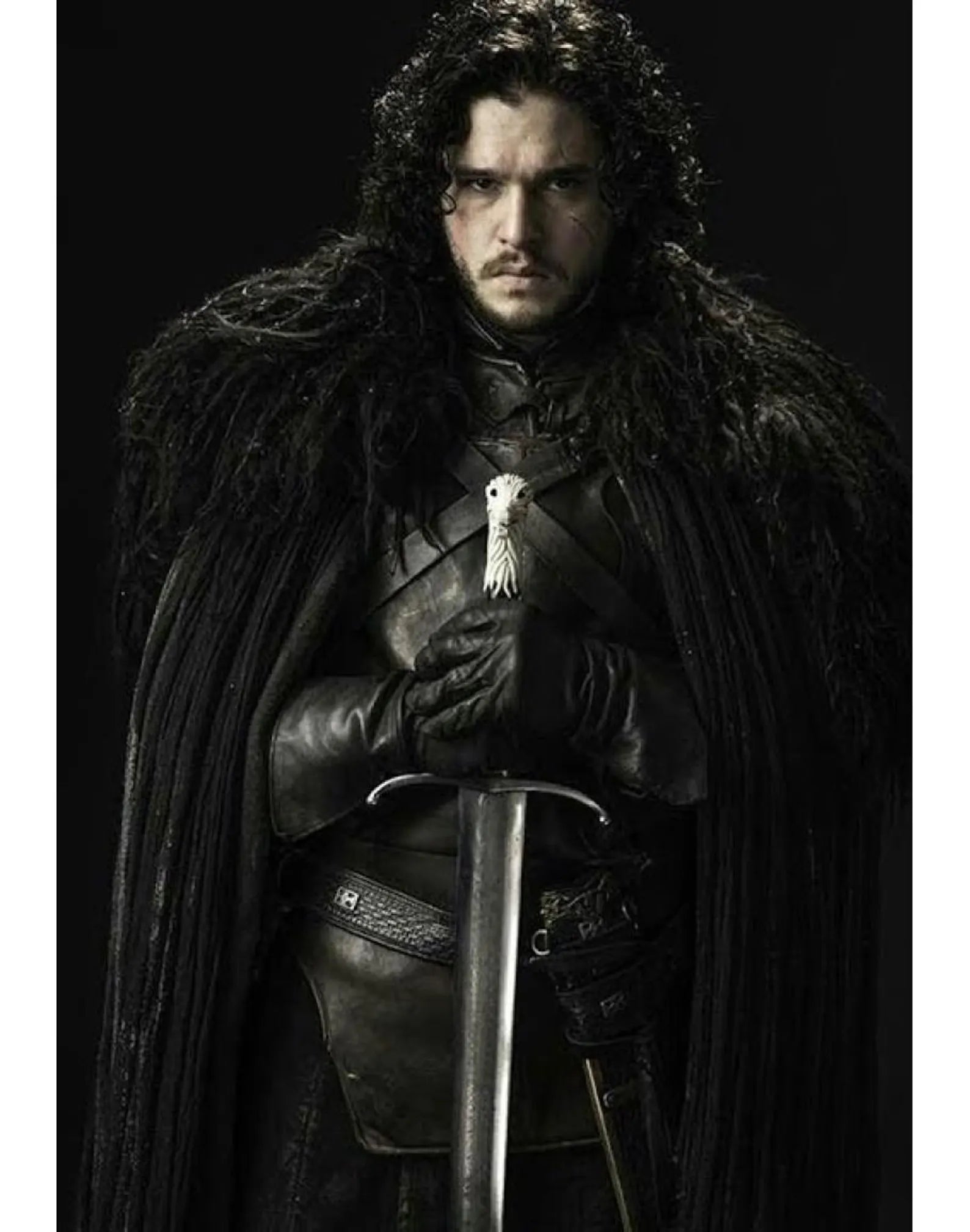 Game of Thrones Longclaw Sword Replica – Jon Snow Sword – Direwolf Pommel Medieval Sword – Fantasy Collectible Cosplay Prop