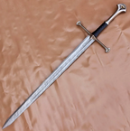 Anduril Narsil Sword Replica With Wooden Plaque And Scabbard