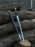 Anduril Narsil Sword Replica With Wooden Plaque And Scabbard